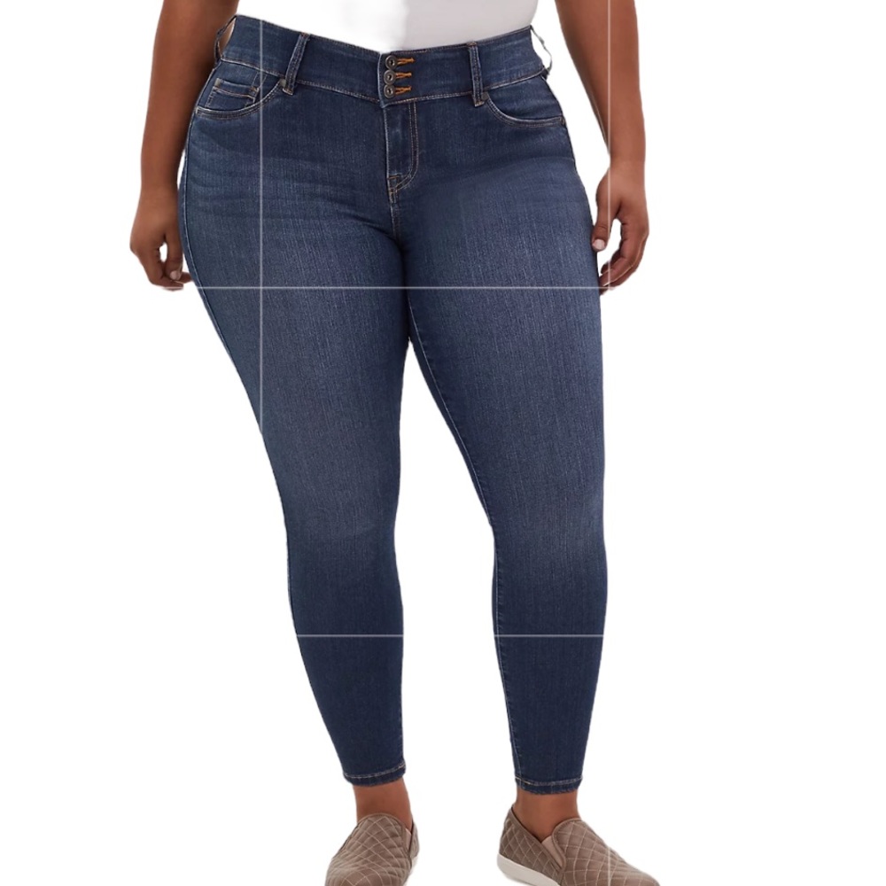 TORRID Jeggings Style 10119234 Super Stretch Medium Wash Short Ankle